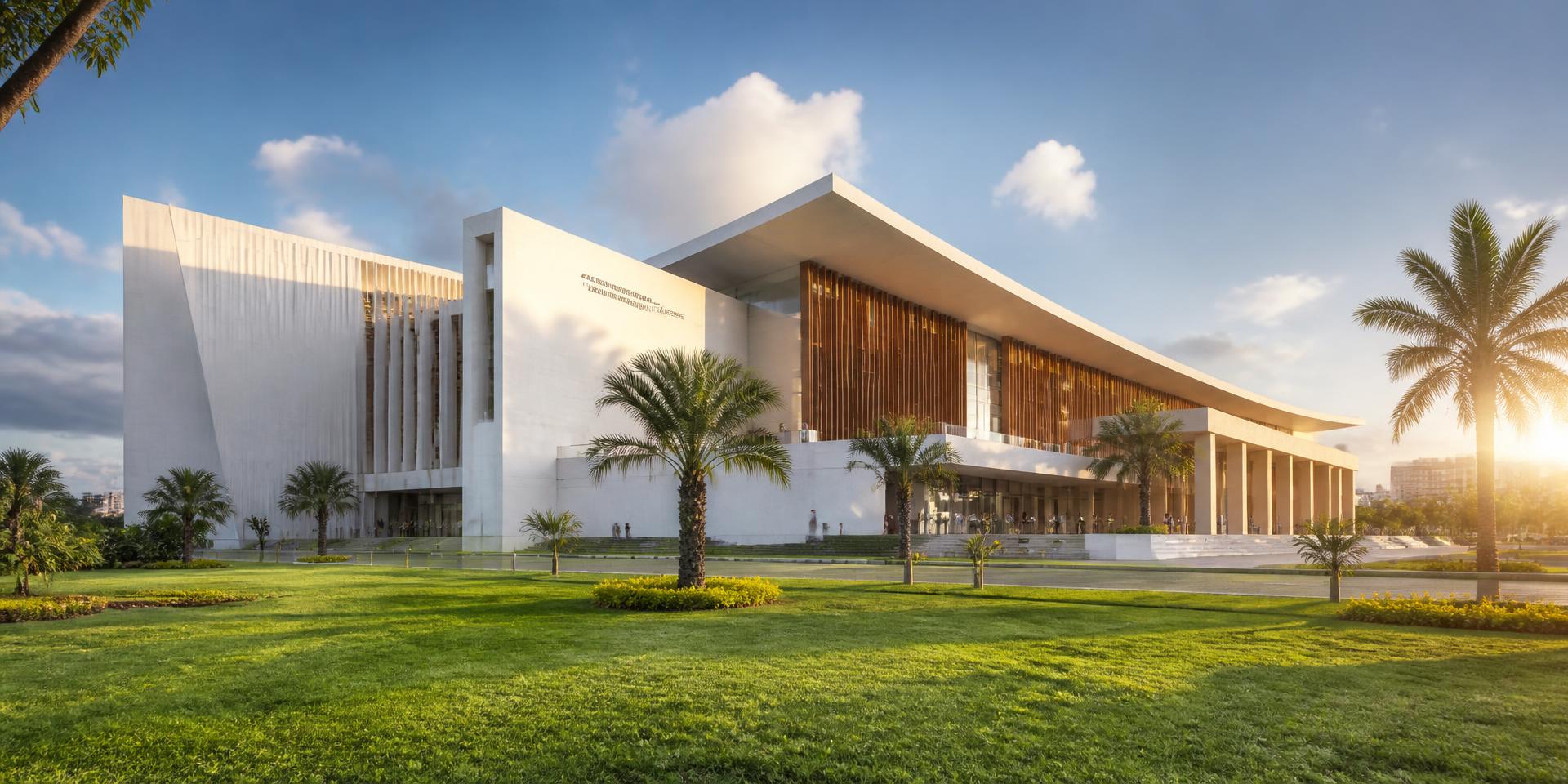 A contemporary civic building in Accra, Ghana